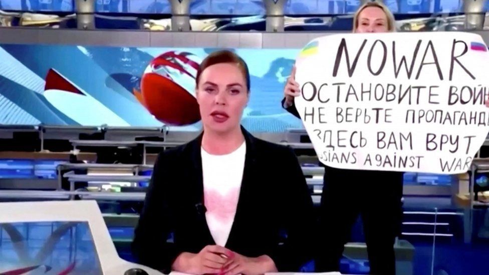 Russian TV Protest