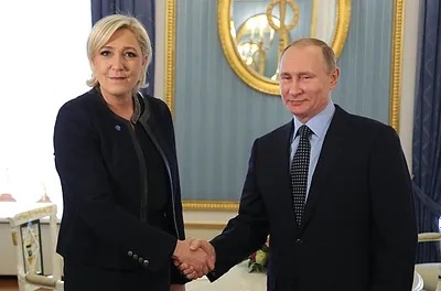 Putin and Le Pen